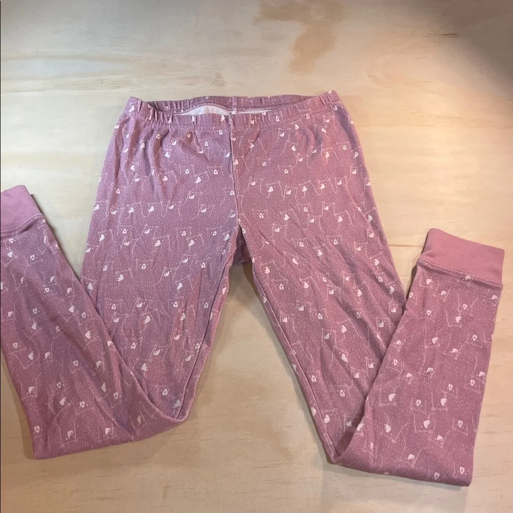L.L. Bean Kids Pajama Set in Soft Pink Sz 12